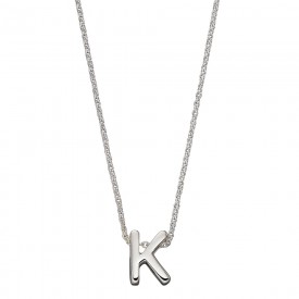 Strieborný náhrdelník, písmeno K