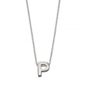 Strieborný náhrdelník, písmeno P