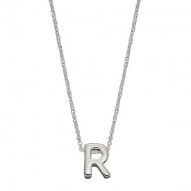Strieborný náhrdelník, písmeno R