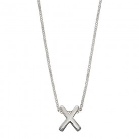 Strieborný náhrdelník, písmeno X
