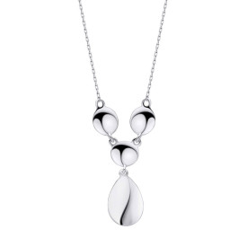Strieborný náhrdelník Organic Pebble Drop