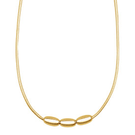 Strieborný náhrdelník Three Bead Snake