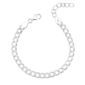 Strieborný náramok Double Link Chain