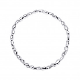 Strieborný náramok Organic Bead Stretch