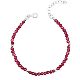Strieborný náramok Natural Ruby Quartz