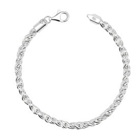 Strieborný náramok pre muža Torsion Chain
