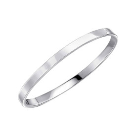 Strieborný otvárací náramok Plain Bangle