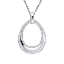 Strieborný prívesok otvorená slza