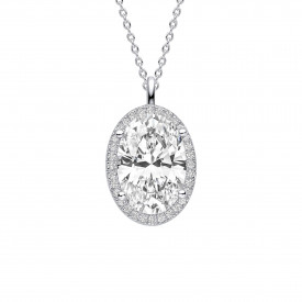 Strieborný prívesok s retiazkou Diamonfire