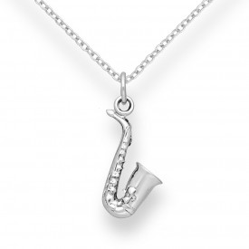 Strieborný prívesok Saxofón 