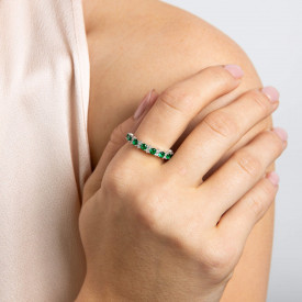 Strieborný prsteň Diamonfire