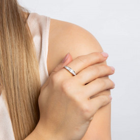 Strieborný prsteň Diamonfire