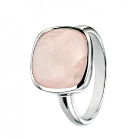 Strieborný prsteň zn. Elements silver, ružový kremeň