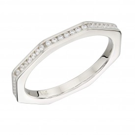 Strieborný prsteň Fiorelli silver