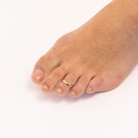 Strieborný prsteň na nohu, gold