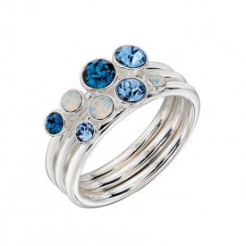 Strieborný prsteň SWAROVSKI Elements silver