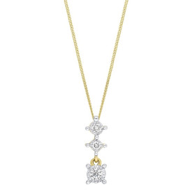 Zlatý prívesok Diamond Trilogy