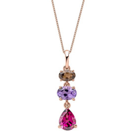Zlatý prívesok s tromi polodrahokamami