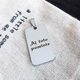 Vojenská známka na gravírovanie